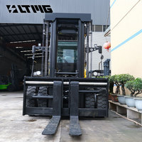 Chariot élévateur diesel LTMG FD250 de 25 tonnes pour la manutention de conteneurs, chariot élévateur à fourche de grande capacité pour conteneurs