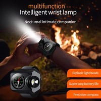 Lampe de poignet XPG pour le camping en plein air avec LED et boussole, en matériau ABS, pour la survie, l'escalade et l'aventure