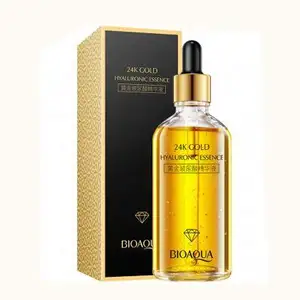 Acido antirughe che restringe il viso dei pori siero oro 24K produttore liquido ad alta 100 Ml supporto femminile