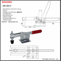 BOGONG HS CH GH-203-F à Dégagement Rapide Pince À Bascule Horizontale Pour Le Travail Du Bois et Sculpte 203F moteur clampsquick pince de dégagement s