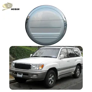 MOSUN Car Spare Tyre Wheel Covers FOR LAND CRUISER LC100 FJ100 1998-2007 Universal Custom Chrome Stainless Steel Style