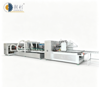 Machine à plier et à coller les cartons ondulés entièrement automatique, équipement de pliage et de collage de boîtes en carton à haute efficacité