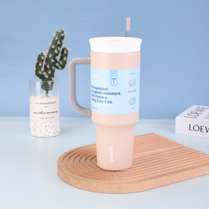 Kustom untuk cangkir 40Oz dengan pegangan baja tahan karat Mug perjalanan Tumbler Bicchiere Isolato Vaso Aislado Gobelet isotermme - Product Image 6