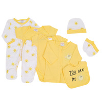 Prix de gros, vêtements pour bébés nouveau-nés, 8 pièces, 0-3 mois, vêtements pour bébés, doux pour la peau, garçon, tissu 100% coton, ensemble de vêtements pour bébés filles