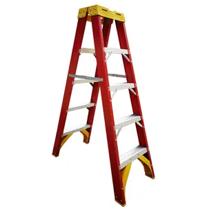 Fiberglass Herringbone Ladder 4 6 8 10 12 Feet Fiberglass A-type Insulated Ladder Ladder