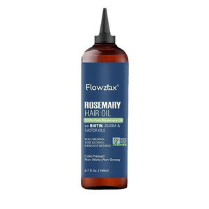 Olio per Capelli al Rosmarino con Etichetta Privata, 100% Puro Naturale e Biologico con Biotina, Oli <span class=keywords><strong>di</strong></span> Jojoba e Ricino, Olio per la Crescita dei Capelli e Riparazione dei Capelli Danneggiati - Product Image 3