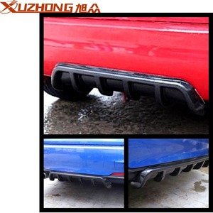 Diffuseur de pare-chocs arrière Xuzhong 67cm, aileron de requin, ABS, imitation fibre de carbone noire, pour Bugatti - Product Image 5