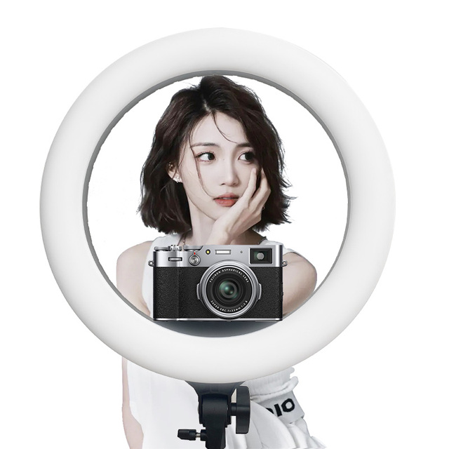 Ring Light Lamp 18 Inch LED Ring Light Dimmable Ringlight 3200K-5500K Photography Makeup Ringlight