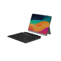 Nouveau clavier sans fil USB-C rétroéclairé pleine taille en matériau ABS, à mécanisme ciseaux, détachable et rotatif, pour iPad Air 11 pouces, réglable