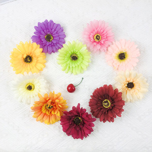 Fleurs artificielles de gerbera, diamètre 10 cm, têtes de chrysanthèmes pour décoration de mariage, décoration intérieure, arrangement floral, bricolage - Product Image 1