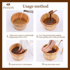 Phisya krim rendam kaki Herbal tradisional untuk mengurangi bau kaki, menenangkan kaki nyeri, meningkatkan tidur dengan kayu hangat dan jahe kering - Product Image 6