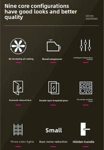 450L 1000L 1400L Refrigerador comercial Equipo Supermercado Pantalla vertical Puerta de vidrio Nevera - Product Image 3