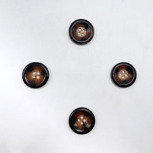 Botones de plástico de resina <span class=keywords><strong>TROYA</strong></span> de 4 agujeros de alta calidad, diseño pulido moderno de color sólido personalizado ecológico para mujeres y hombres - Product Image 6