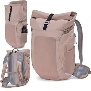 Mochila Unisex Enrollable de 23-27L con Compartimento Impermeable para Portátil |   Portabicicletas Compatible |   Diseño Reflectante de Poliéster a la Moda - Product Image 1