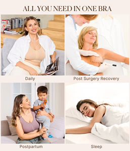 <span class=keywords><strong>Soutien</strong></span>-<span class=keywords><strong>gorge</strong></span> shapewear à compression frontale post-chirurgical <span class=keywords><strong>soutien</strong></span>-<span class=keywords><strong>gorge</strong></span> de mastectomie pour augmentation du <span class=keywords><strong>cancer</strong></span> du sein pour femme - Product Image 4