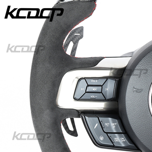 พวงมาลัยแม่เหล็ก KCDCP แบบกำหนดเองสำหรับรถมัสแตงเชลบี้ ปี 2015-2022 รุ่น 2.3T 5.0 GT500 พร้อมแป้นเปลี่ยนเกียร์คาร์บอนไฟเบอร์ - Product Image 2