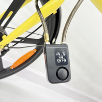 Antivol de vélo à câble avec combinaison, cadenas numérique étanche IP44, alarme 110 dB, verrous à câble pour scooter et vélo