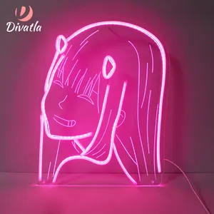 DIVATLA Anpassung Anime Zero 2 Anime Charakter Charaktere Unterhaltung sraum Party Atmosphäre Dekoration Licht Leucht reklame