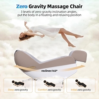 Fauteuil de massage corps entier zéro gravité avec airbags, contrôle par application, haut-parleur Bluetooth et réglage de l'intensité