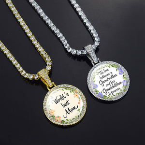 All'ingrosso mamma <span class=keywords><strong>e</strong></span> nonna lettere d'amore strass gioielli da Tennis collana personalizzabile regali per la festa della mamma - Product Image 2