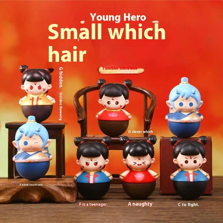 Q Version Animation Magic Child Sea Hero Desktop Ornaments Toy Doll Full Set PVC Explosion Effect Wholesale