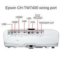 Epso.n CH-TW7400 Portable Home Blu-ray 3D Haute Définition 4K Projecteur HDR Fonction Lens Shift High Contrast 2400 ANSI Lumens