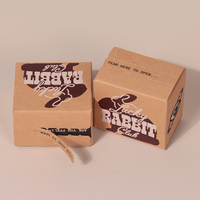 Boîtes d'expédition en kraft personnalisées avec bande de déchirement pour fermeture éclair, emballage pour envoi postal