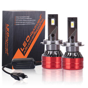 Luces LED de coche V13 de alta potencia IP68 a prueba de agua 56W 3570 chips H4 H7 H11 9005 bombilla de <span class=keywords><strong>faro</strong></span> LED con ventilador - Product Image 6