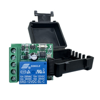 Módulo Receptor RF Inalámbrico Universal de 10A, Interruptor de Relé de CC 5V-30V, Carcasa de Plástico para Kit de Sistema de Alarma y Puerta de Garaje