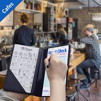 170*88mm restaurants serveur de commande de nourriture bloc-notes invité chèque livre serveuse bloc-notes