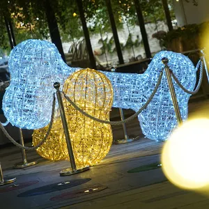 Decorazione LED Festival luce 3D motivo luce luce Street decorazione a Led luce natale natale