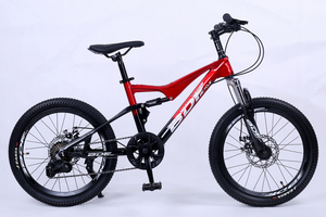 Directo de fábrica, <span class=keywords><strong>bicicleta</strong></span> de <span class=keywords><strong>montaña</strong></span> para niños de <span class=keywords><strong>doble</strong></span> suspensión de 7 velocidades con freno de disco, pedal ordinario, horquilla de acero, tienda china a granel - Product Image 5