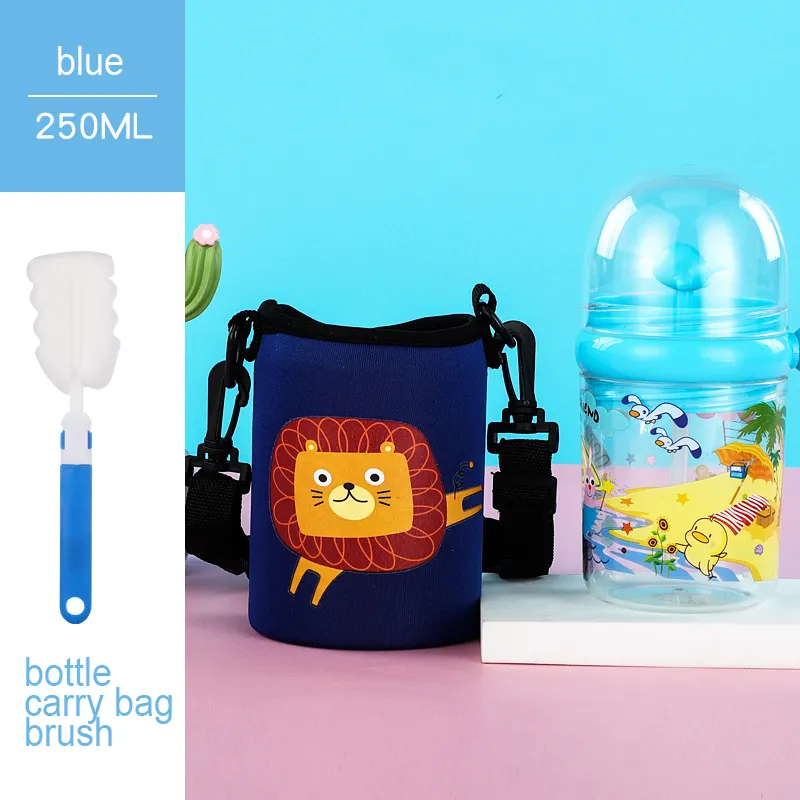2023 new cute water drinking bottle for kids with straw