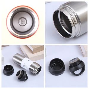 Termo de Acero Inoxidable Estilo Japonés de 350ml 500ml |   Botella de Agua Aislada de Doble Pared Portátil para Auto, Oficina y Hogar - Product Image 4