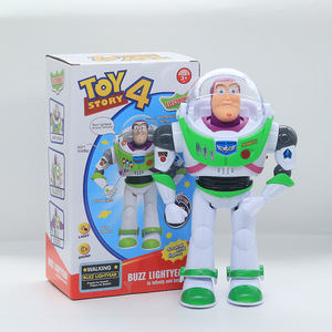 バズ・ライトイヤー 電動ウォーキングトイ 『トイ・ストーリー』ロボットモデル プラスチック製アクションフィギュア サウンドエフェクト付き - Product Image 2