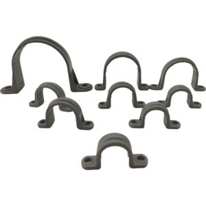 Support de tuyau en PVC CUL, support de conduit en plastique rigide avec clips en U, pinces pour tuyaux de 1/2 po à 3 po, taille de filetage de 1/2 po, usage domestique - Product Image 2