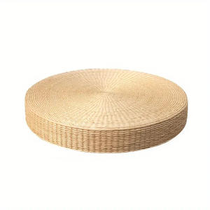 Handmade Natural Woven Meditation Mat Cattail Fiber <b>Round</b> <b>Cushion</b> For Living Room Bedroom Study Outdoor Balcony - Product Image 5