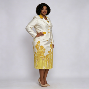 Ropa al por mayor para la madre de la novia con chaqueta, trajes formales de talla grande para mujer, conjuntos para iglesia - Product Image 3