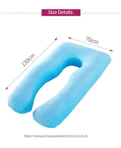 Oreiller de grossesse en forme de U avec housse amovible <span class=keywords><strong>pour</strong></span> dormir sur <span class=keywords><strong>le</strong></span> côté, soutien complet du corps, <span class=keywords><strong>coussin</strong></span> de maternité, oreiller <span class=keywords><strong>d</strong></span>'<span class=keywords><strong>allaitement</strong></span> - Product Image 6