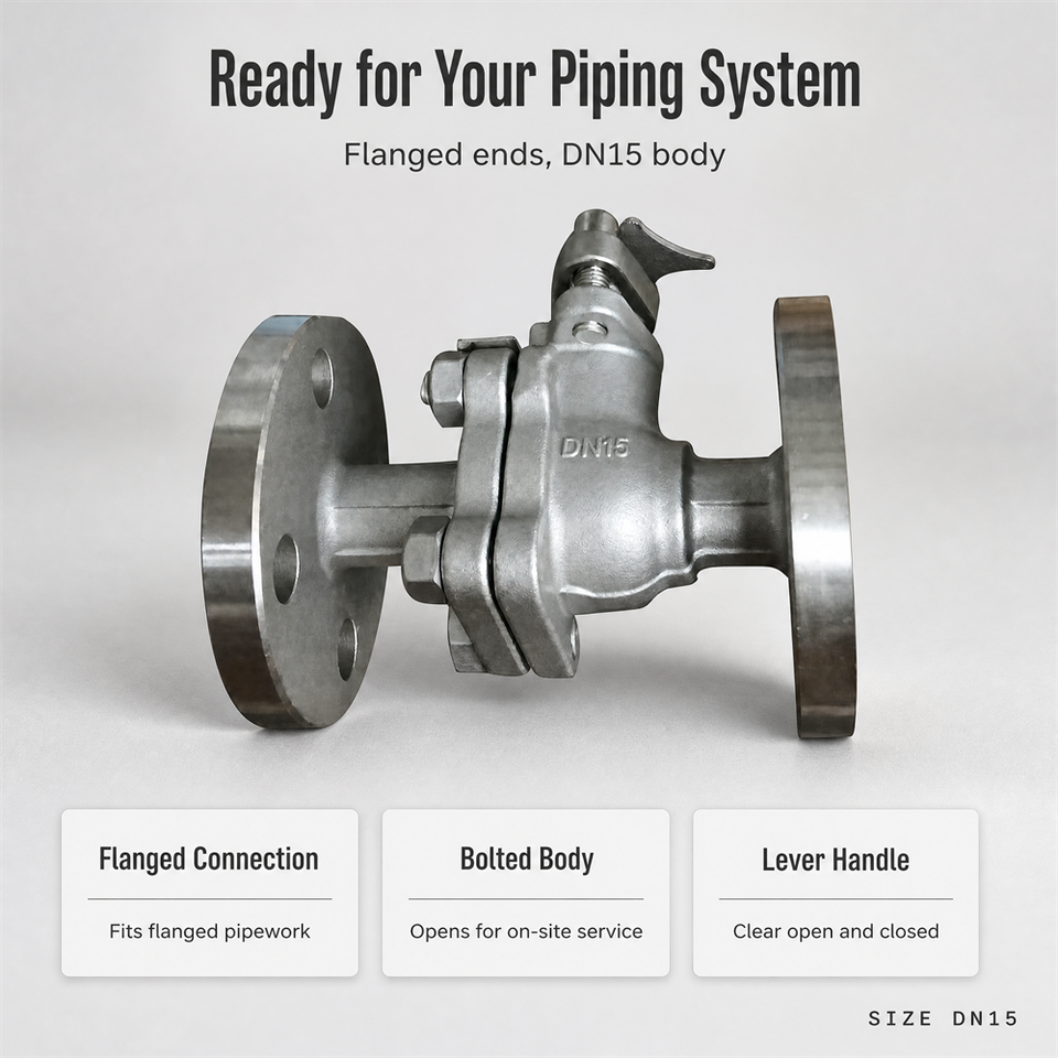 Industrial Floating Ball Valve DN15, Process Service, API 598 / ISO ...