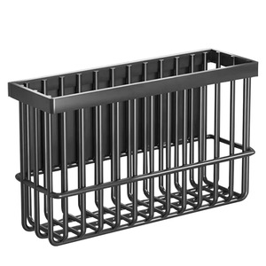 <b>Fridge</b> Organizer Magnetic Storage Rack Rectangle 1 Layer Hanging Multi-functional No Drill Installation-Free - Product Image 4