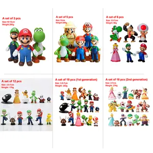 Customize PVC Toys With Super Action Figure Toys Games Kids Articulated Mari Cartoon Vinyl Action Figure