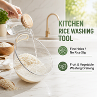 Adept Home Kitchen Organizer Panier de vidange multi-usages avec poignée, passoire pour animaux de compagnie, riz et fruits