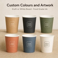 Gobelets jetables en papier couché 355 ml pour café chaud, imperméables, écologiques, pour cafés, boulangeries, restaurants, hôtels, services de boissons à emporter