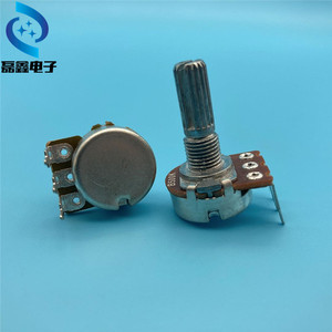 โพเทนชิโอมิเตอร์แบบหมุน H Electronic Components รุ่น 148 แบบ B10K B20K B50K 3 ขา แบบงอ ปรับด้วยลูกบิด - Product Image 3