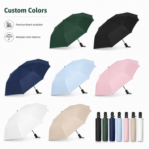 Parapluie pliable automatique en gros, logo personnalisé imprimé, compact, imperméable, pare-soleil pour les voyages et les cadeaux d'affaires - Product Image 3