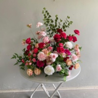 Bouquet de mariage et centre de table en fleurs artificielles en soie réalistes pour événements de rentrée scolaire (vente en gros)