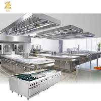 Équipement de Cuisine Professionnelle en Acier Inoxydable, Ensemble Complet pour Restaurants et Hôtels, Plan de Travail Inclus