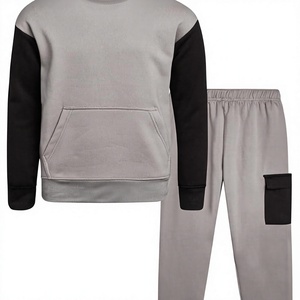 Survêtements écologiques imprimés en sérigraphie, en coton/polyester French Terry 220 g/m², design simple, coupe ample, style vintage - Product Image 2