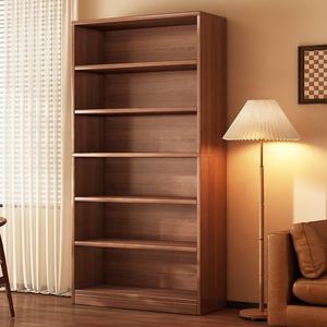 Estantería Abierta de Madera Maciza de Múltiples Niveles, Librería Alta Moderna y Minimalista de Gran Capacidad - Product Image 2